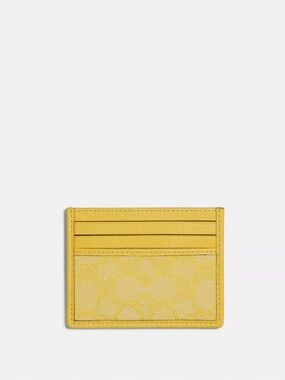 COACH Slim Id Card Case In Signature Jacquard